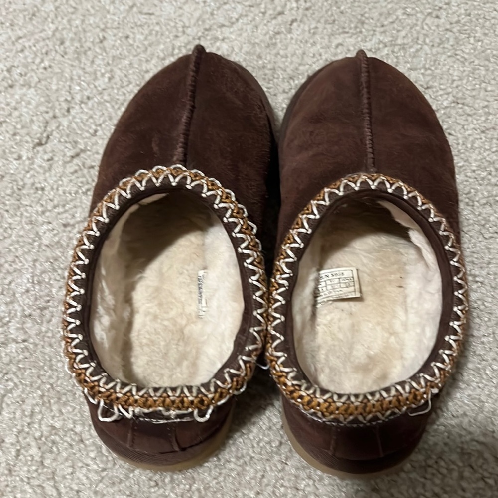 Really worn in UGG Tasman slippers size 6